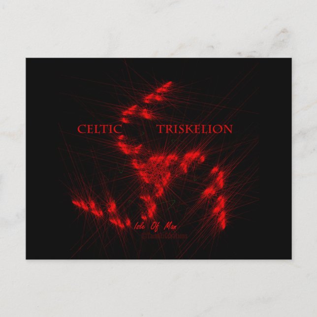 CARTE POSTALE ☼ TRISKELION - CROYANCE CELTIQUE ☼ (Devant)