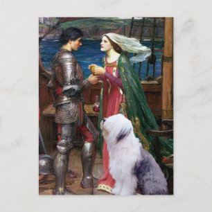 Carte Postale Tristam et Isolde - Vieux Chien de Berger Anglais 