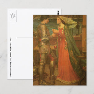 Carte Postale Tristan et Isolde par John William Waterhouse