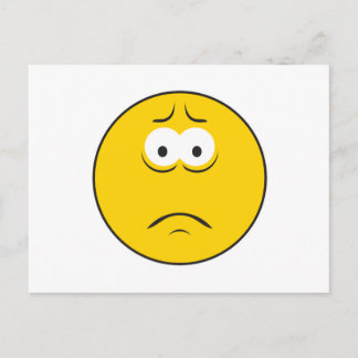 Carte Postale Triste face de givre