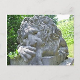 Carte postale triste Lion