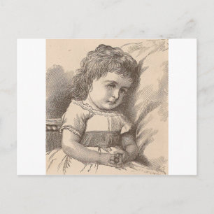 Carte Postale Triste petite fille