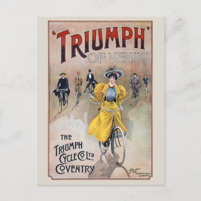 Carte Postale Triumph of Venus Vintage Poster 1900 (Devant)