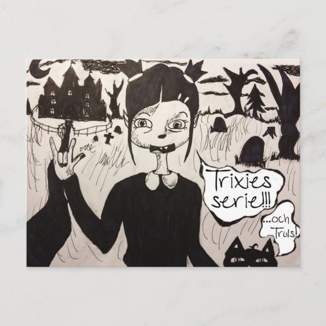 Carte Postale Trixie & Truls vykort (Devant)