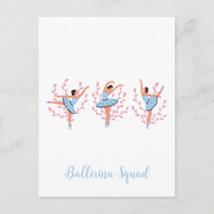 Carte Postale Trois Ballerinas mignonnes