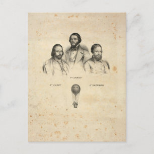 Carte postale Trois Balloonistes