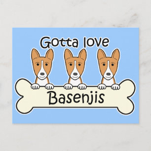Carte Postale Trois Basenjis