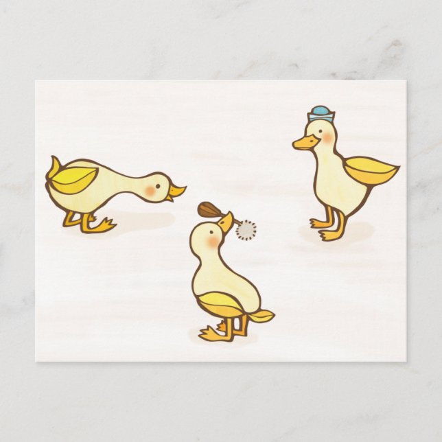 Carte Postale Trois bons canards (Devant)