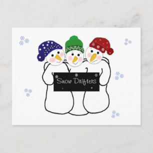 Carte Postale Trois Chaudronniers de neige