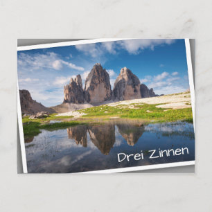 Carte Postale Trois cimes de Lavaredo/Drei Zinnen montagnes dolo