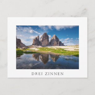 Carte Postale Trois cimes de Lavaredo/Drei Zinnen montagnes dolo