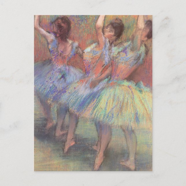 Carte Postale Trois Danseuses d'Edgar Degas, Art de ballet vinta (Devant)