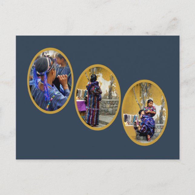 Carte Postale Trois femmes maya (Devant)