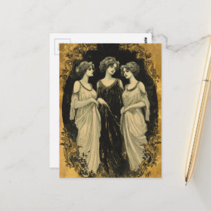 Carte Postale Trois femmes vintage magnifiques
