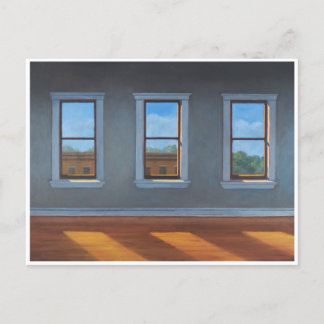 Carte Postale Trois fenêtres avec flux lumineux