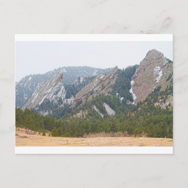 Carte Postale Trois Flatirons Boulder Colorado (Devant)