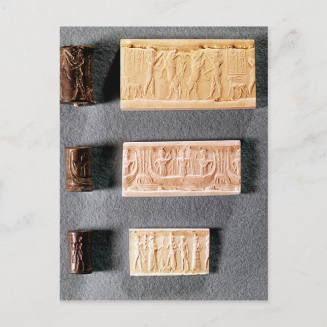 Carte Postale Trois joints cylindriques avec impressions, (Devant)