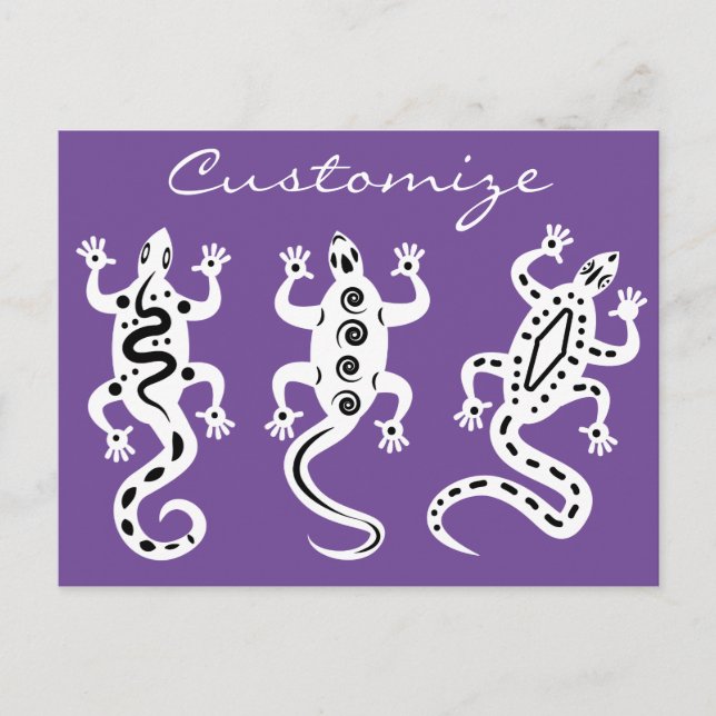 Carte Postale Trois Lizards Thunder_Cove style sud-ouest (Devant)