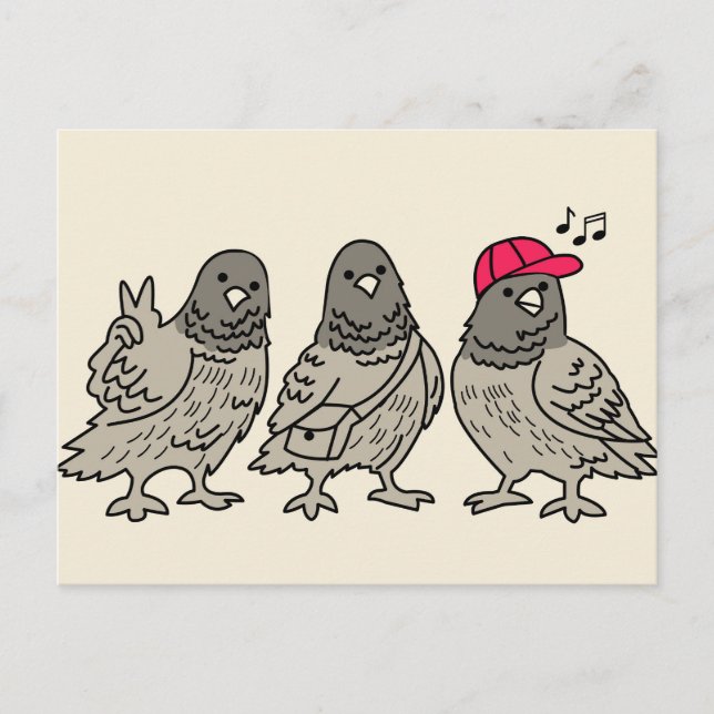 Carte Postale Trois meilleurs amis (Devant)