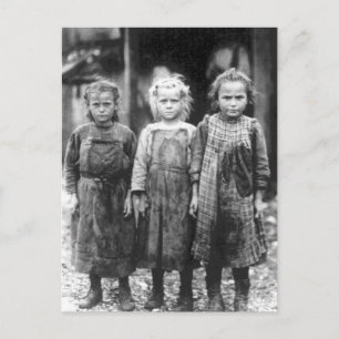 Carte Postale Trois mignonnes petites filles Vintage Caroline du