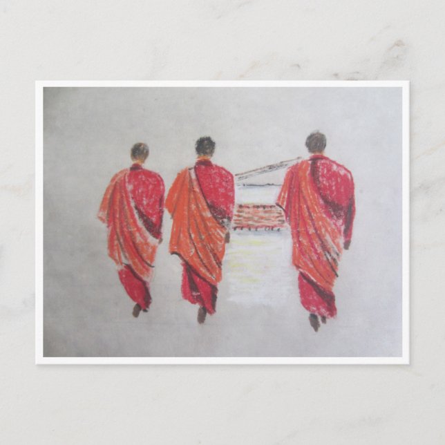 Carte Postale trois moines (Devant)