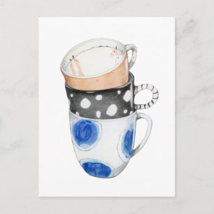 Carte postale Trois Mugs