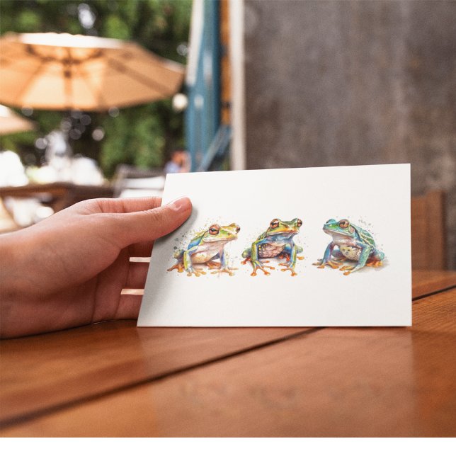 Carte Postale Trois Petits Grenouilles (Créateur téléchargé)