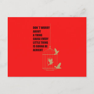 Carte Postale Trois Petits Oiseaux