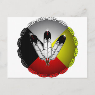 Carte Postale Trois plumes