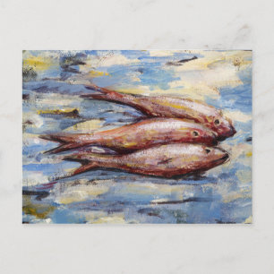 Carte Postale Trois poissons