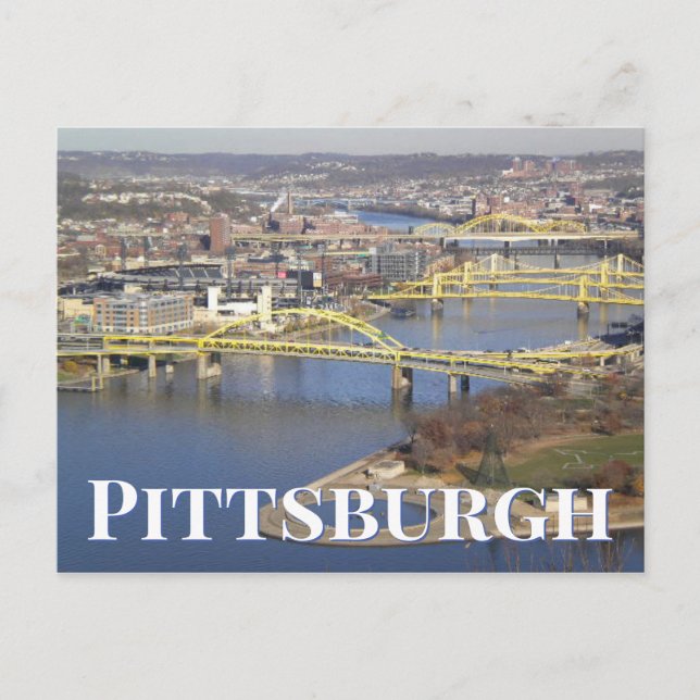 Carte Postale Trois Rivières | Pittsburgh, PA (Devant)