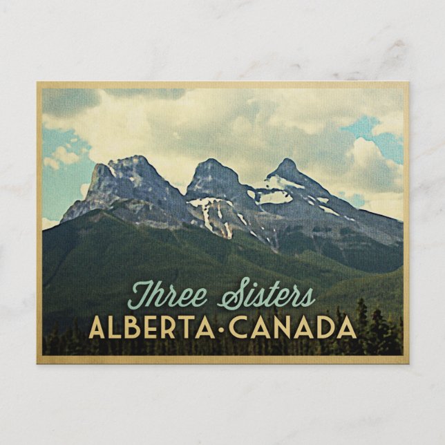 Carte Postale Trois Sœurs Alberta Canada (Devant)