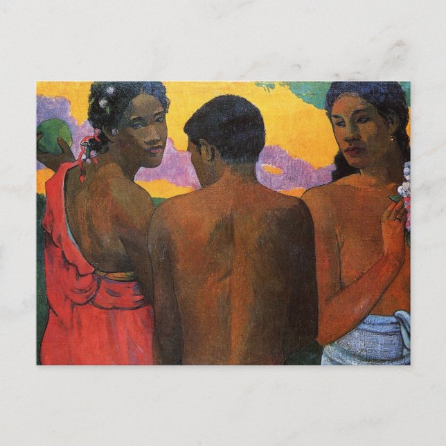 Carte Postale 'Trois Tahitiens' - Paul Gauguin (Devant)