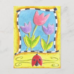 Carte Postale Trois Tulipes