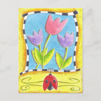 Carte Postale Trois Tulipes