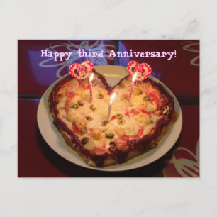 Carte Postale Troisième anniversaire