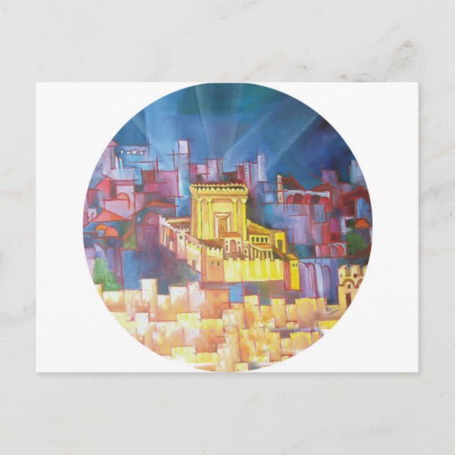 Carte Postale Troisième Temple de Jérusalem (Devant)