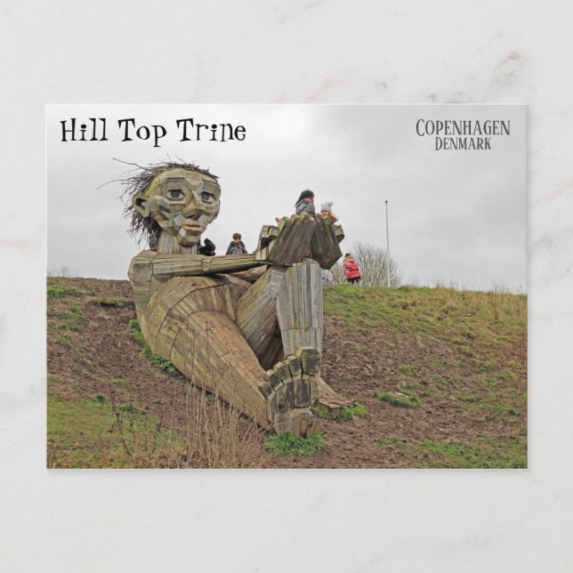 Carte postale troll danoise cool ! (Devant)