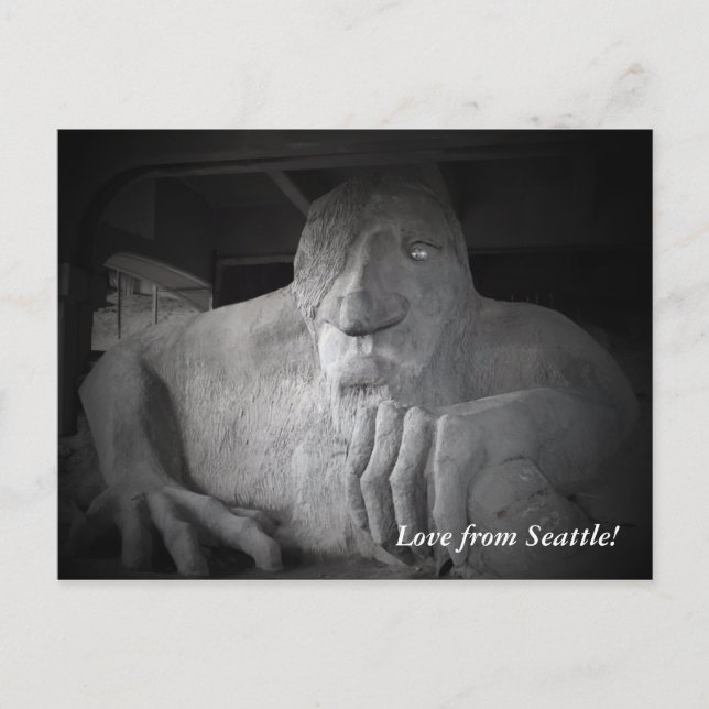 Carte postale Troll de Seattle Fremont (Devant)