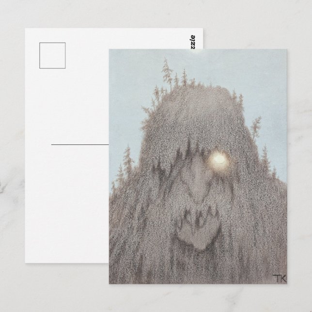 Carte Postale Troll des forêts Theodor Kittelsen (Devant / Derrière)