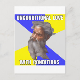 Carte Postale Troll Dieu Amour Inconditionnel
