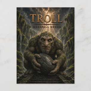 Carte Postale Troll Mossfall Gorge Dark Cinema