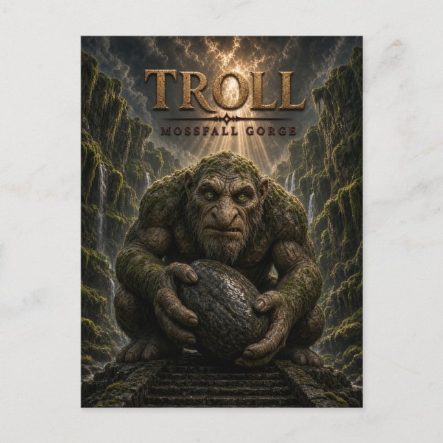 Carte Postale Troll Mossfall Gorge Dark Cinema (Devant)