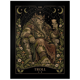 Carte Postale Troll, Tarot Art Starlit