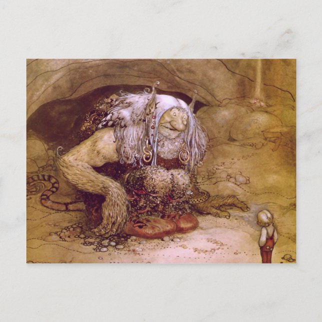 Carte Postale Troll with Little Boy (Devant)