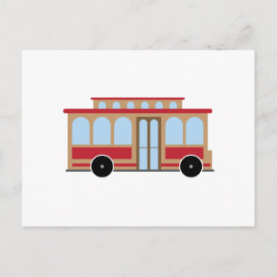 Carte Postale Trolley Car