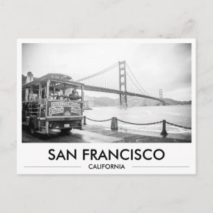 Carte Postale Trolley de San Francisco au Golden Gate Bridge