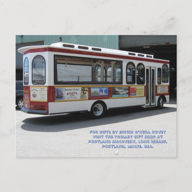 Carte Postale Trolley par Brigid O’Neill Hovey (Devant)