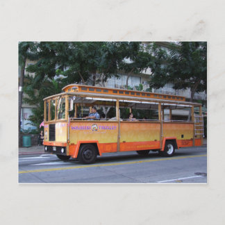 Carte Postale Trolley Waikiki, Honolulu, Hawaii