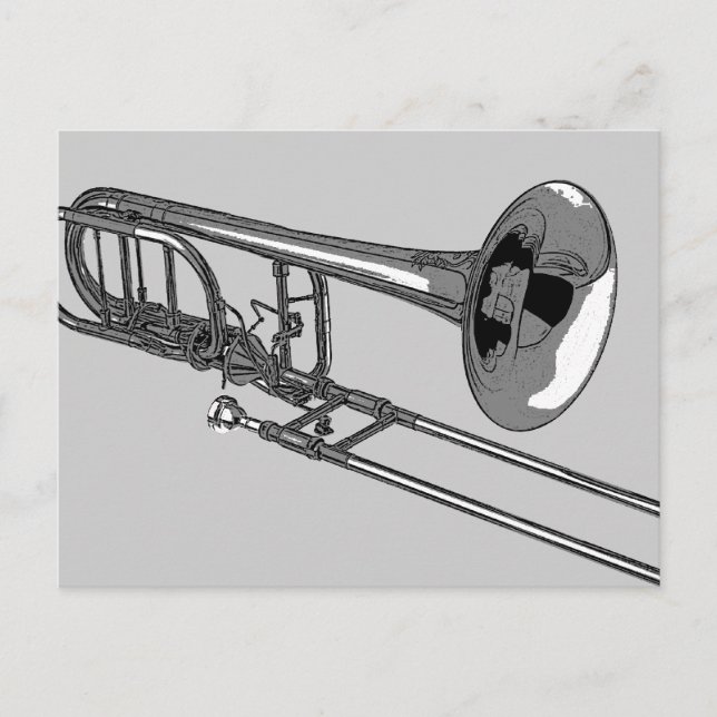 Carte Postale Trombone (Devant)